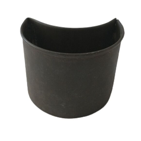 Antique Tin Crescent Moon Cookie Cutter Primitive Soldered Patina Farmhouse Vtg - Picture 7 of 12